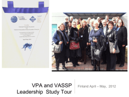 VPA and VASSP Leadership Study Tour