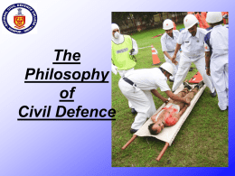CIVIL DEFENCE AND THE EXTERNAL THREAT