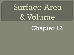Surface Area & Volume