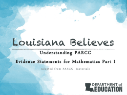 Evidence Tables - Louisiana Believes