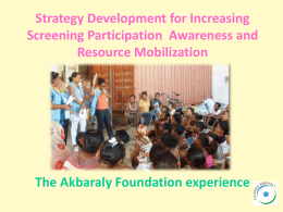 Effective message development for increasing screening