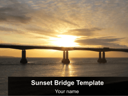 sunset bridge PowerPoint Presentation