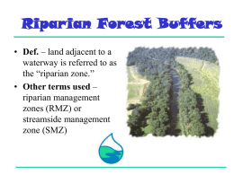 Riparian Forest Buffers Def.
