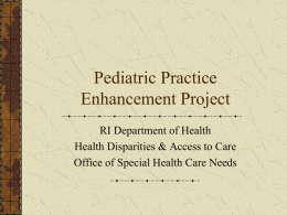 Pediatric Practice Enhancement Project PPEP