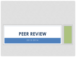 Peer Review - Cedar Rapids Community School District