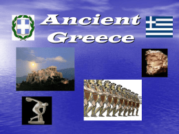 Ancient Greece - Class Notes for Mr.Guerriero