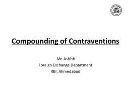 Compounding of Contraventions - Welcome | Baroda Branch of