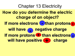 Chapter 13 Electricity