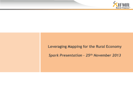 Leveraging Mapping for the rural economy Spark