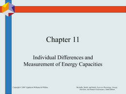 Chapter 11: Individual Differences and Measurement of