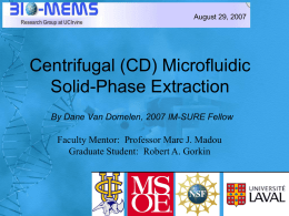 Microfluidic CD Platform for Point-of