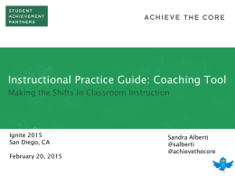 Instructional Practice Guides