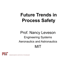 Future Trends in Process Safety