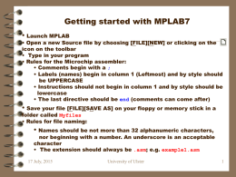 Getting started with MPLAB