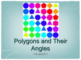 Polygons and Their Angles - Broken Arrow Public Schools