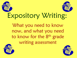 Expository Writing: