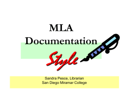 Documentation Styles