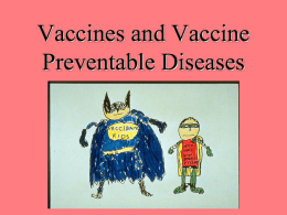 Vaccine Preventable Diseases - UCO