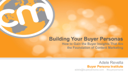 CMW Building Your Buyer Personas