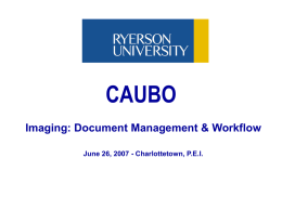 CAUBO - PEI Presentation