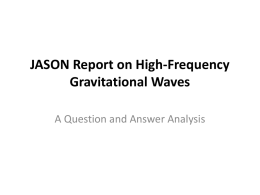 JASON Report on High-Frequency Gravitational Waves