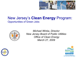 Marketing Support from New Jersey’s Clean Energy Program™