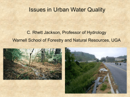 Managing Water Quality in Sustainable Forestry Programs