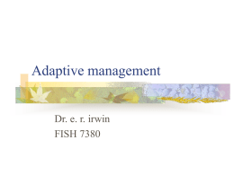 Adaptive management - Auburn University College of Agriculture