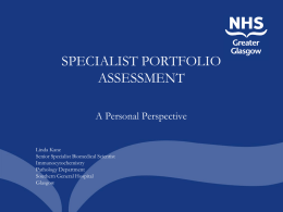Specialist Portfolio Assessment