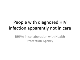 People with diagnosed HIV infection apparently not in care