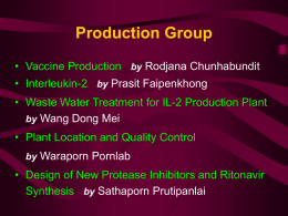 Production Group - Chulabhorn Research Institute