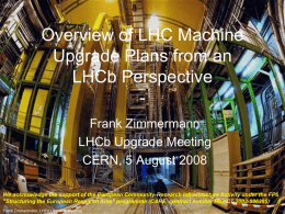 Machine Plans for the LHC Upgrade (check title)