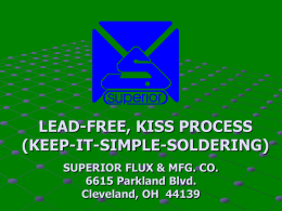 Lead Free Keep It Simple Soldering