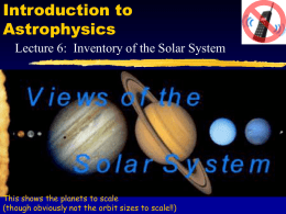 Introduction to Astronomy, Lecture 7