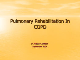 Pulmonary Rehabilitation In COPD