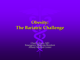 Obesity and the Bariatric Patient