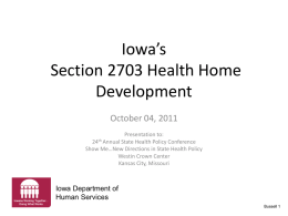 Iowa’s Medicaid Program