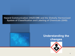 Hazard Communication Standard (HCS) Framework