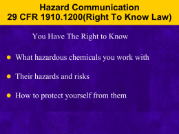 GHS Hazard Communication