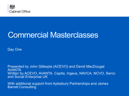Commercial Masterclasses Content