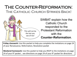 The Counter-Reformation: The Catholic Church Strikes Back!