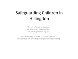 Safeguarding Children in Hillingdon
