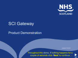 SCI Gateway demo