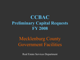 Mecklenburg County Government Facilities