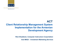 Act for promotion applications training slides