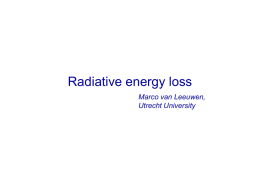 Radiative energy loss