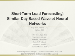Short-Term Load Forecasting: Similar Day