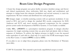 Beam Line Design Programs