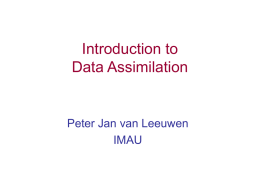 Ensemble methods in data assimilation: an introduction