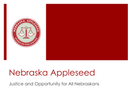 Nebraska Appleseed - Nebraska Cancer Coalition